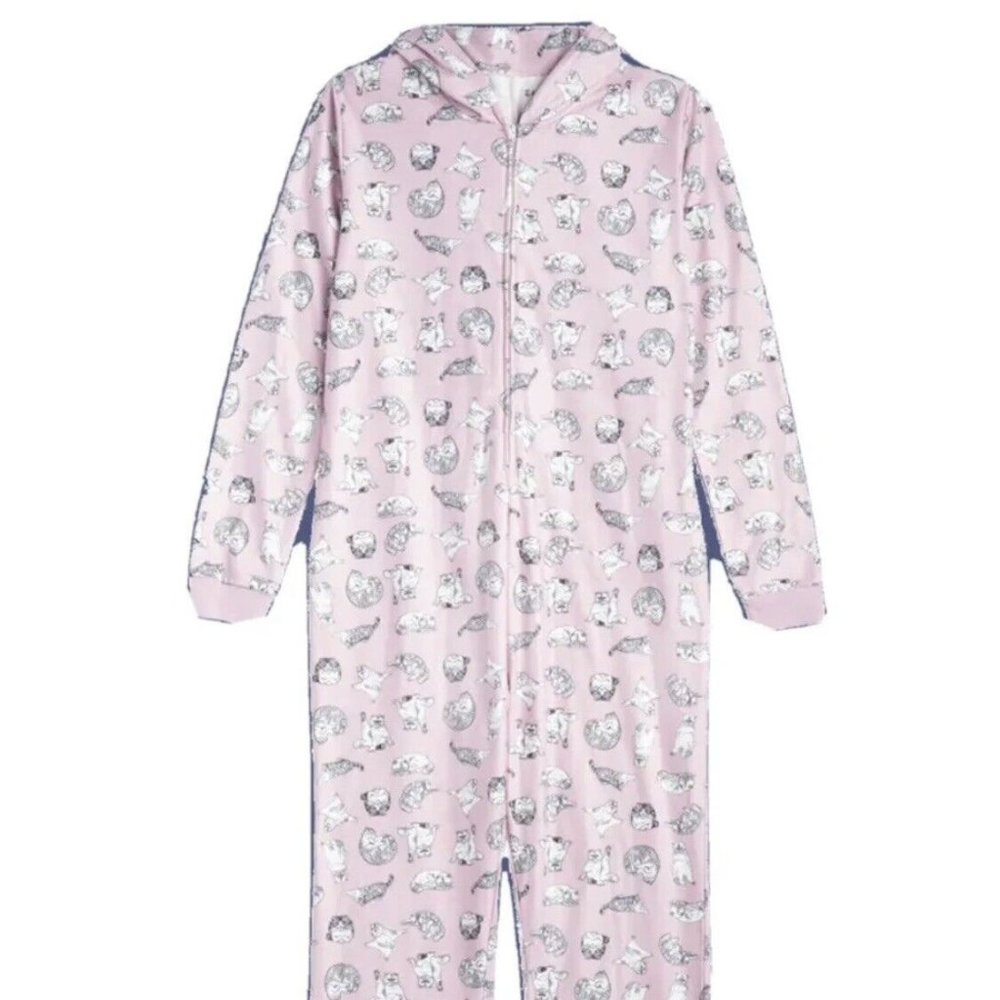 Taylor Swift Official Pink Cat XS Meredith and Olivia Pajamas Jumpsuit One Piece